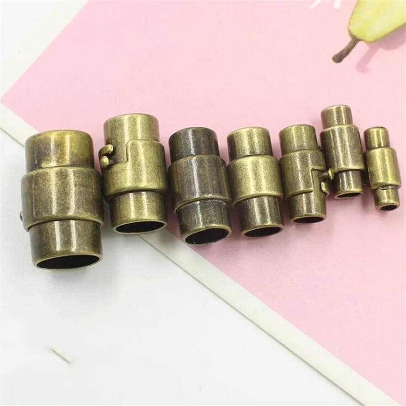 5 Stück 3–10 mm Endverschluss, starke magnetische Verschlüsse, Schmuckverschlüsse für Armband, Lederband, Armbandverbinder für die Schmuckherstellung – Detail 7