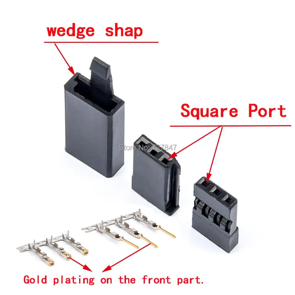 51020pairServoReceiverConnectorPlugwithLockandMaleFemale