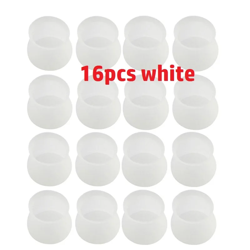 16pcs white