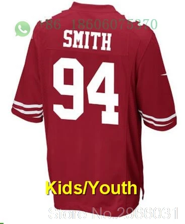 for kids youth San Francisco A+ качественная Детская Молодежная Джерси 16 Joe Монтана Carlos Hyde NaVorro Bowman Jimmy Garoppolo Джерси - Цвет: for kids youth