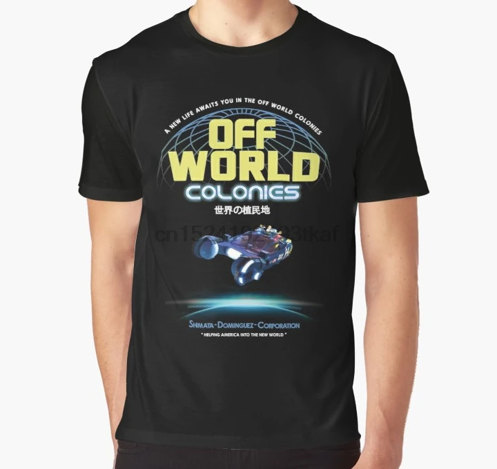Принт по всему миру 3D Футболка мужская забавная футболка Blade Runner-Off World Spinner графическая футболка