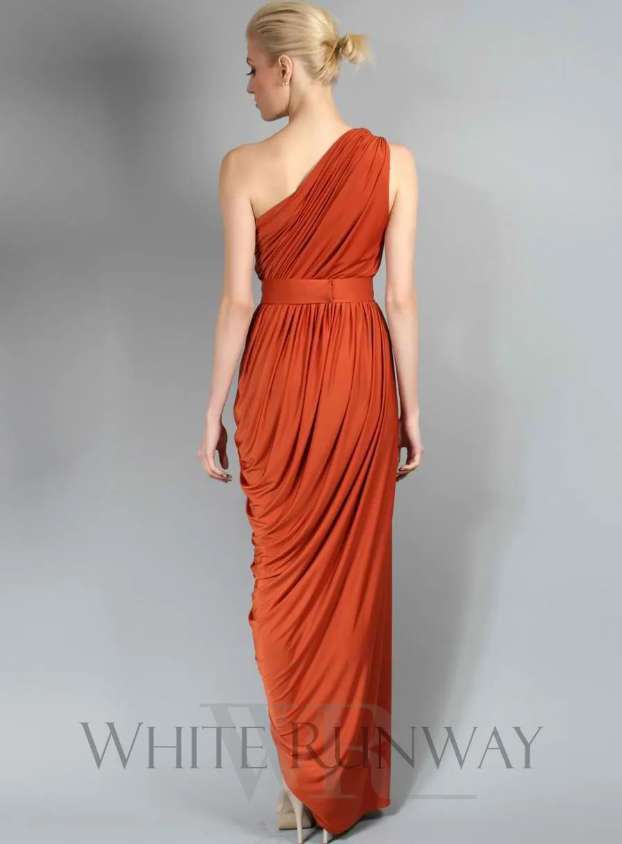 Vestido de festa шифоновое платье подружки невесты с оборками на одно плечо фиолетового цвета лаванды размера плюс Недорогое Платье для свадебной вечеринки