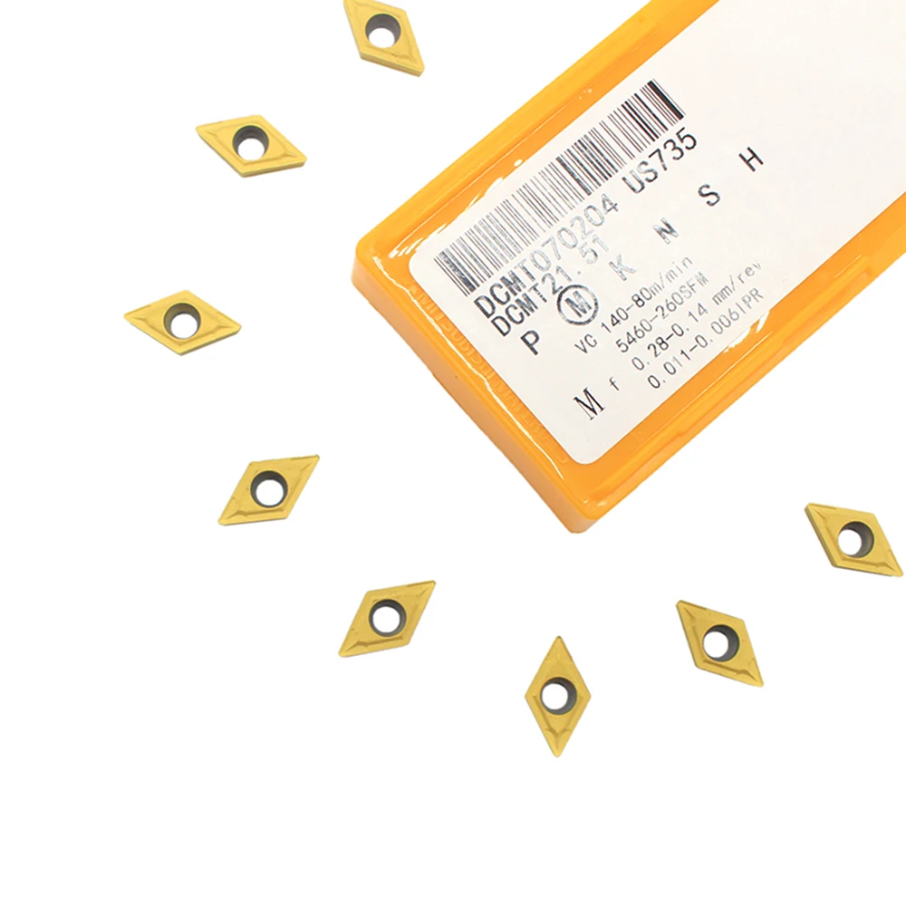 10 шт. DCMT070204 UE6020/US735/VP15TF инструменты для расточка карбидные вставки инструмент для нарезки инструменты DCMT 070204 токарные инструменты