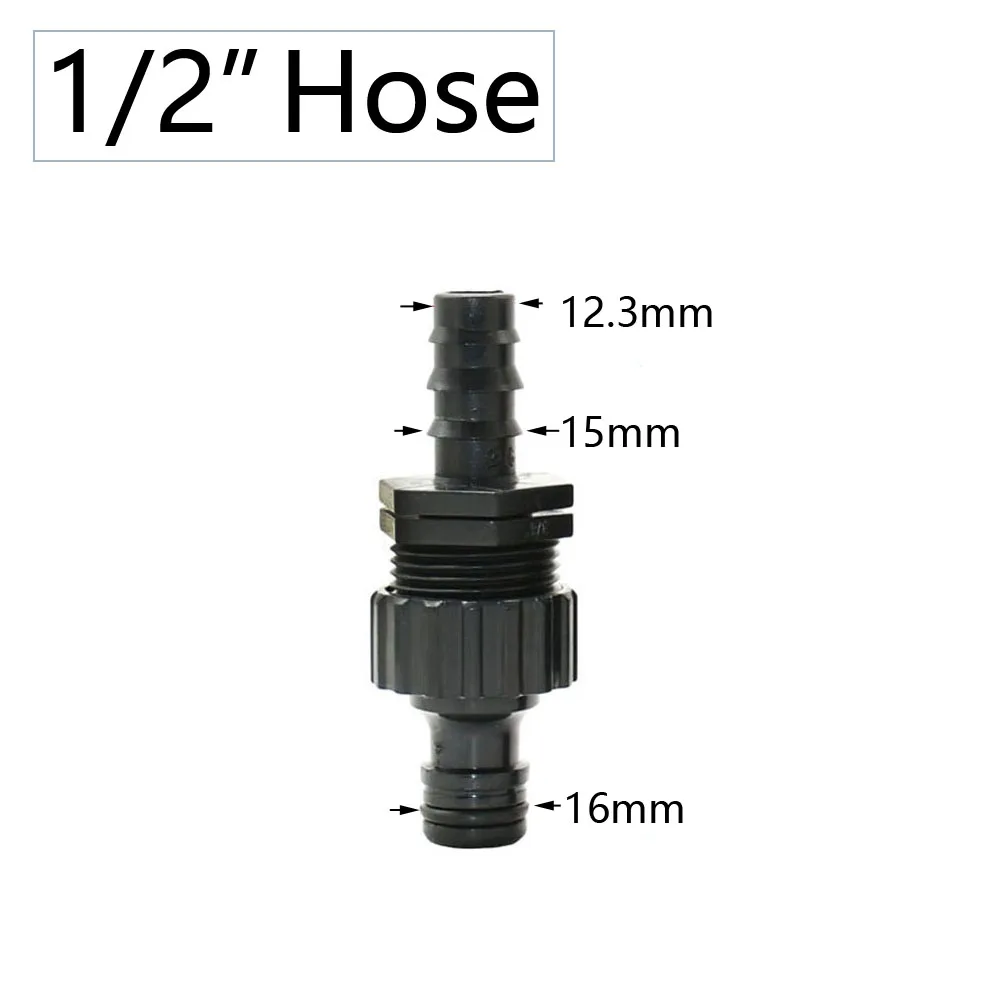 Pe Tube Joint For 4/7 8/11 16/20/25mm Barbed Fittings Connectors 1/4