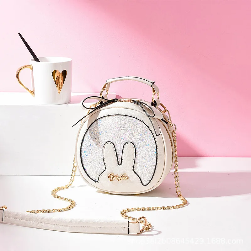 

New Arrival High Grade Sense Bag Women's 2019 New Style Western Style Small round Bag Fashion Carrying Crossbody Bag Mini Bag