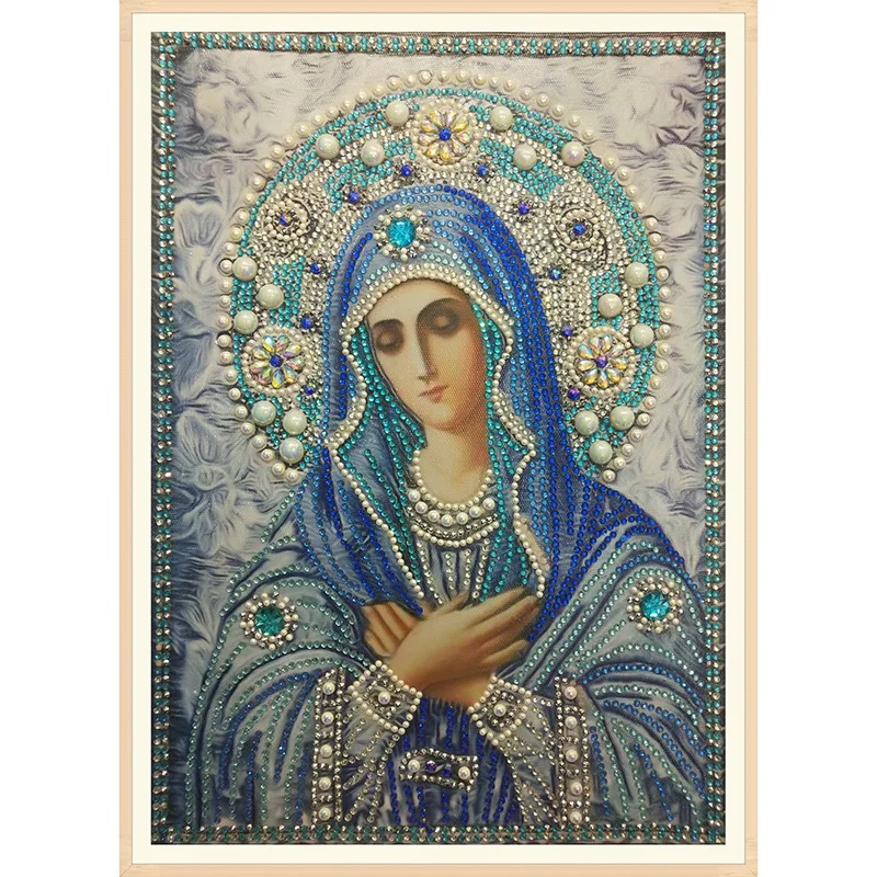 

5D Diy Painting Diamond Embroidery Religious Special Shaped Diamond Painting Cross Stitch Diamond Religion Rhinestones Home Deco