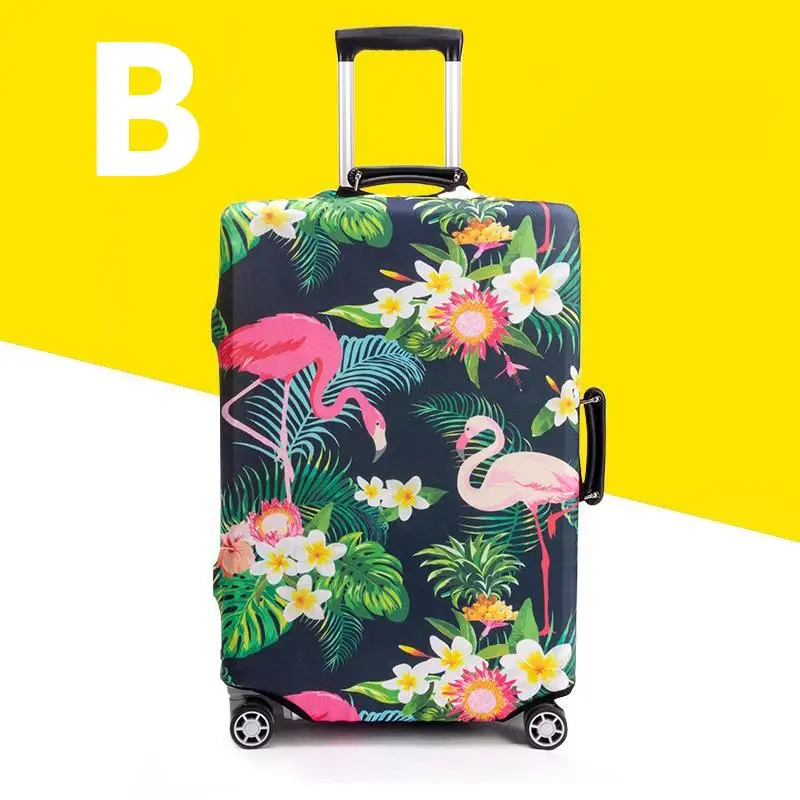Travel Luggage Protective Cover Thicker Suitcase Case Travel Accessorie Baggag Elastic Luggage Cover Apply to 19-32inch Suitcase - Цвет: B