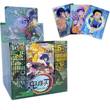 Juego de cartas Demon Slayer, cartas TCG, juguetes de mesa para Familia y niños, regalo de Navidad
