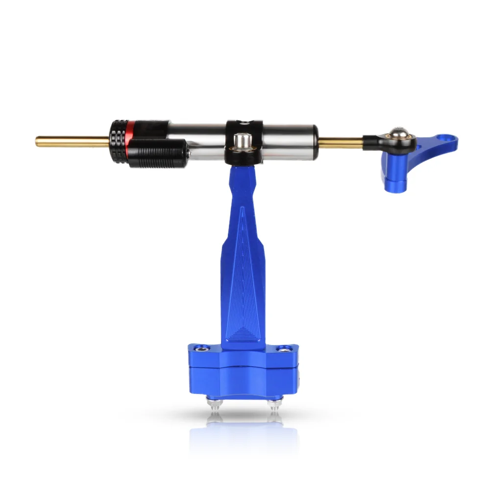 a set CNC Aluminum Full Set of Adjustable Motorcycles Steering Stabilize Damper Bracket Mount Kit For honda CB 650 F cb650f - Цвет: a set