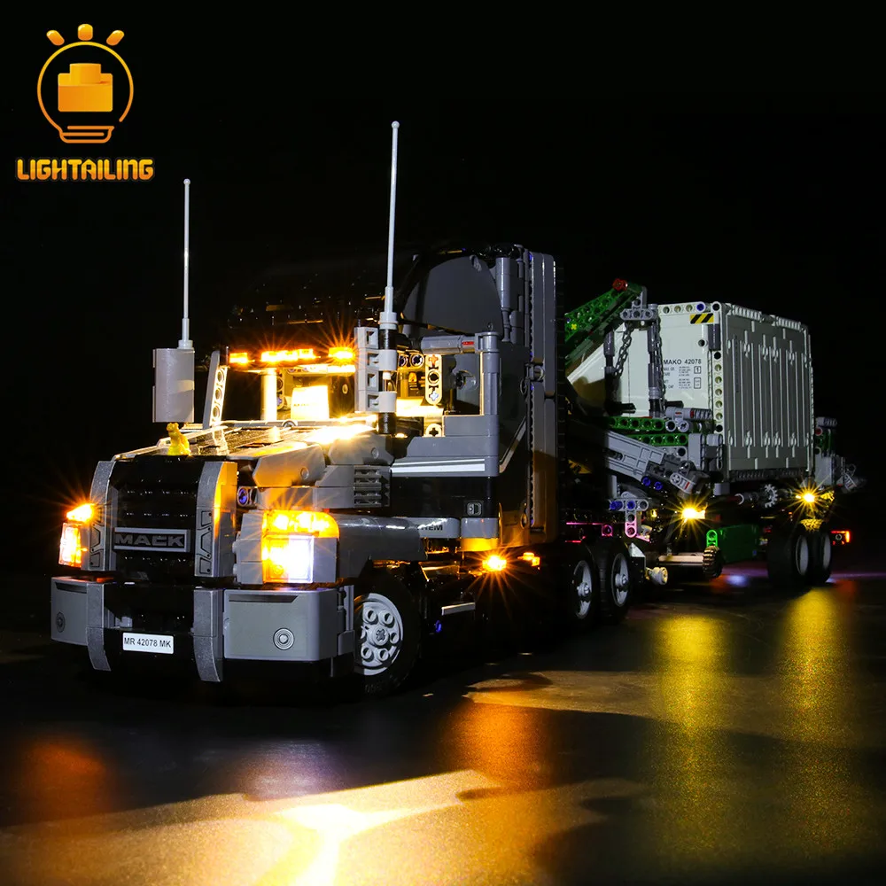 

LIGHTAILING LED Light Kit For Technic Series 42078 Mack Anthem Lighting Set Compatible With 20076 (NOT Include The Model)
