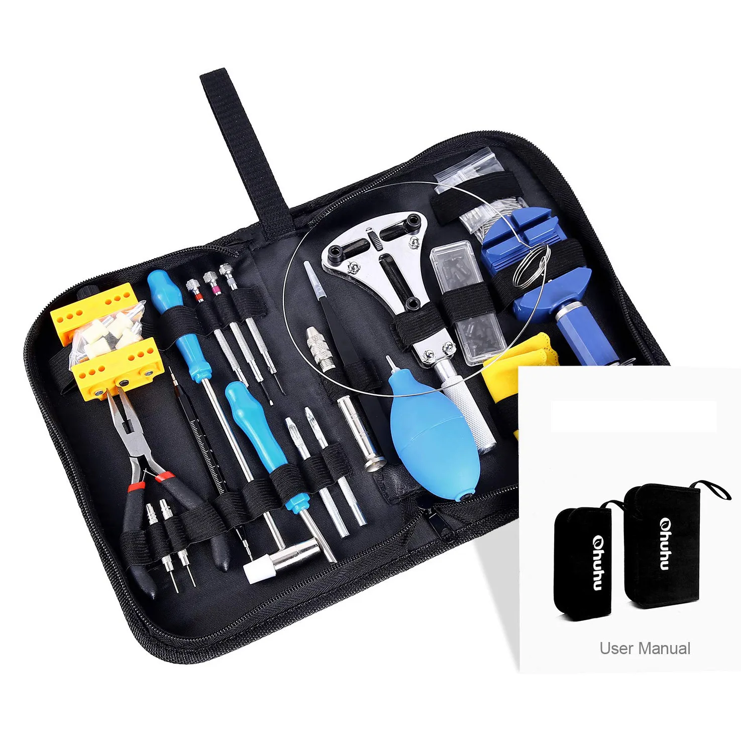 

176 PCS Watch Repair Tool Kit, Profession Split Watchband Suit, Watch Strap Tool Bag