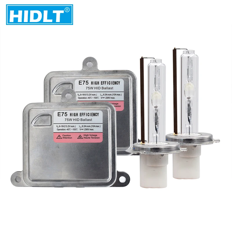Hidlt 12v 75w H7 Xenon Hid Kit Fast Bright Electronic Ballast 4300k