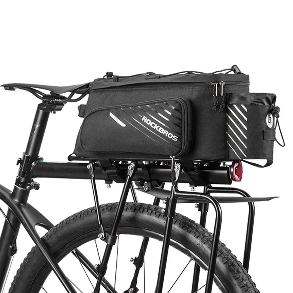 

Hot New Bike Trunk Bicycle Bag 12L Bicycle Commuter Bag Water Resisitant Bike Rack Saddle Bag with Rain Cover