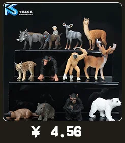 Диких животных модель однотонные модели Детская игрушка 12-Selectable Gorilla Бегемот олень антилопы Утконос