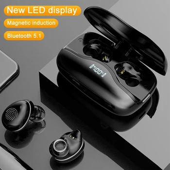 

Led Display Bluetooth Earphone Wireless Headphones 3500mAh Charging Box Sports TWS Stereo Earbud Waterproof Noise Cancelling mic