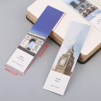 

30pcs Creative Chinese Style Paper Bookmarks Painting Cards Retro Beautiful Boxed Bookmark Commemorative Gifts XXUC