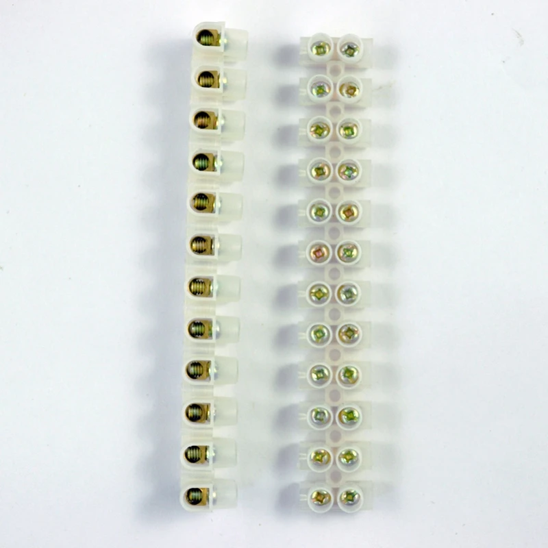 

Hot New 20A 2-12 Way Electrical Screw Terminal Block Connector 2