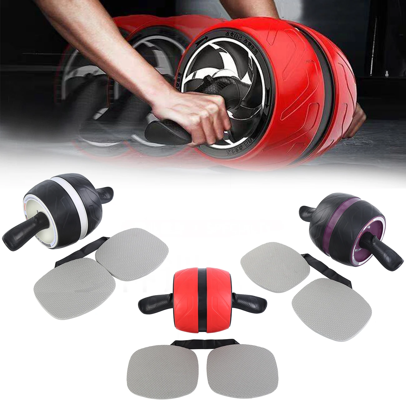 

Honhill Abs Roller Wheel exercise Abdominal Muscle Trainer Home Fitness Equipment For Fitness No Noise Workout Abs Training
