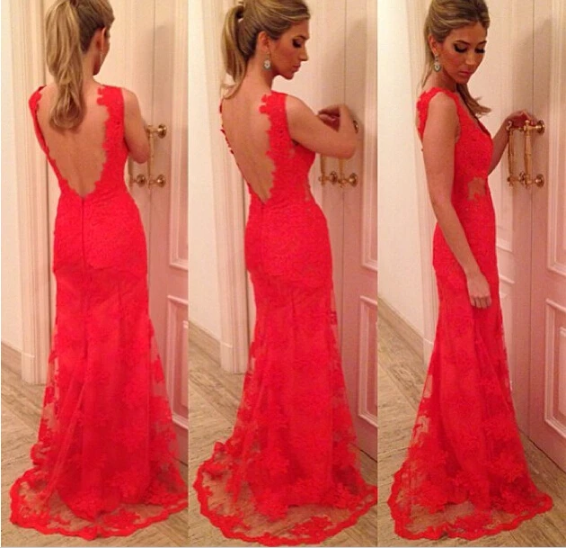 Вечерние платья на выпускной, vestido de festa longo, сексуальное длинное вечернее кружевное платье с открытой спиной, платья для матери невесты