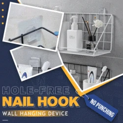 Ganchos multiusos para colgar en la pared, dispositivo autoadhesivo para colgar en la pared, para cocina, baño, 5 piezas