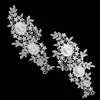 1 Pair Embroidery White Applique Lace Collar Sewing Lace Fabric DIY Neckline Dresses Accessories Supplies Patches  BW112 ► Photo 1/3