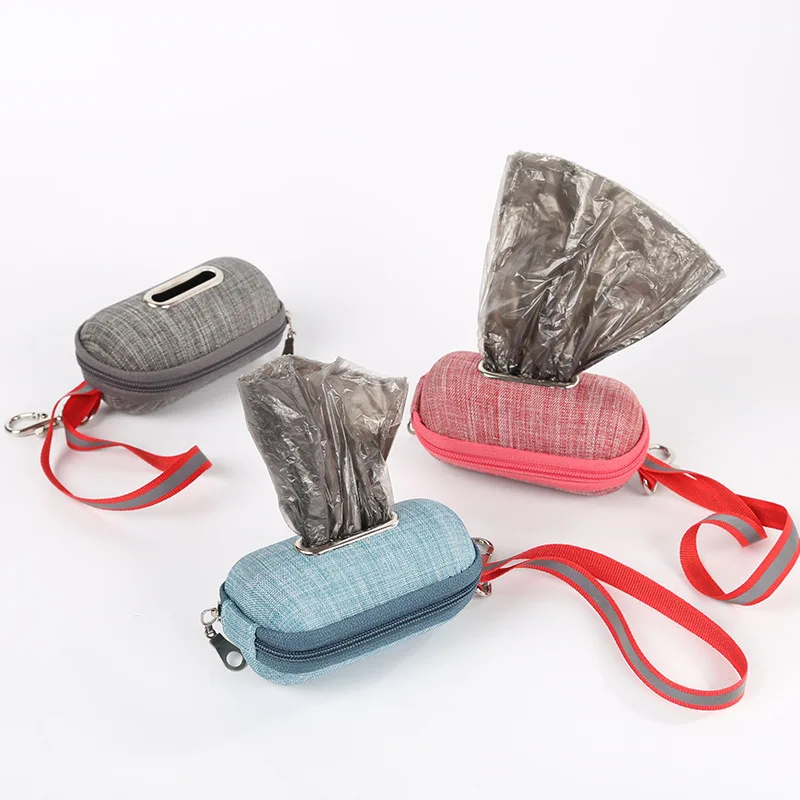 Dispensador de bolsas portátil para caca de perro o mascotas, soporte para recoger bolsas con cuerda, caja de basura para limpieza de residuos, portador al aire libre, nueva gran oferta