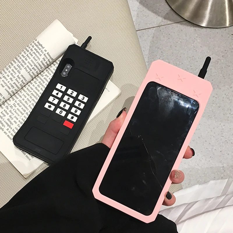 3D Ретро сотовый Чехол для телефона для Apple iphone 6 6S 7 8 Plus XS 11 Pro Max Чехол Мягкий силиконовый чехол для телефона