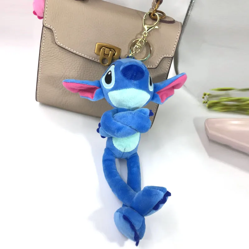 

New long-legged Stitch keychain pendant bag Stuffed Kawaii plush Movie Animal doll pendant Kids Toy Children Gift pusheen toys