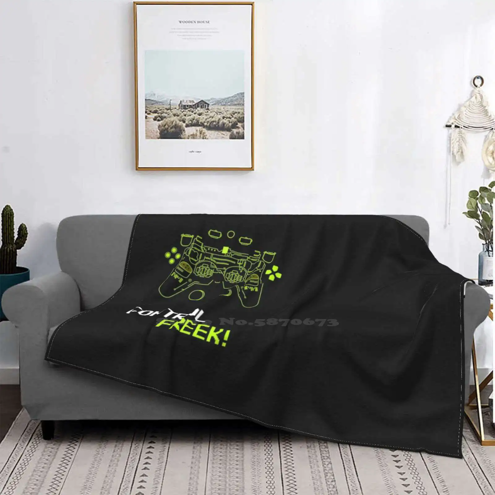 Control Freek Nuova Vendita Stampa Personalizzata Flanella Morbida Coperta Gioco Gamer Computer Console Freak Gaming Ps4 Control Freek Interals