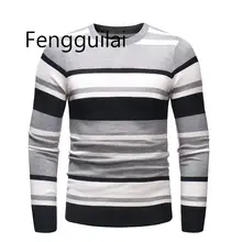 FENGGUILAI Sweater Men Spring Autumn New Arrival Casual Pullovers Men O-neck Knitwear
