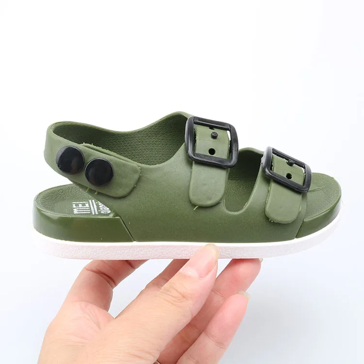 ULKNN New Summer Boys Sandals For Children Beach Shoes Kids Sports Soft Anti-slip Casual Toddler Baby PVC Leather Flat Sandals