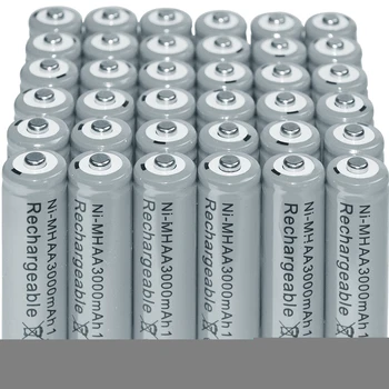 

1.2V Ni-Mh Grey Color Rechargeable Battery 36x AA 2A 3000mAh RC MP3 Camera