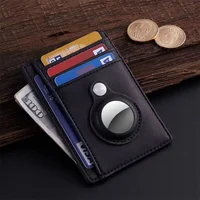 High Quality Wallet Card Slim Minimalist Leather For AirTag Protective Case Shockproof Anti Scratch Fall Protection Shell Cover 1