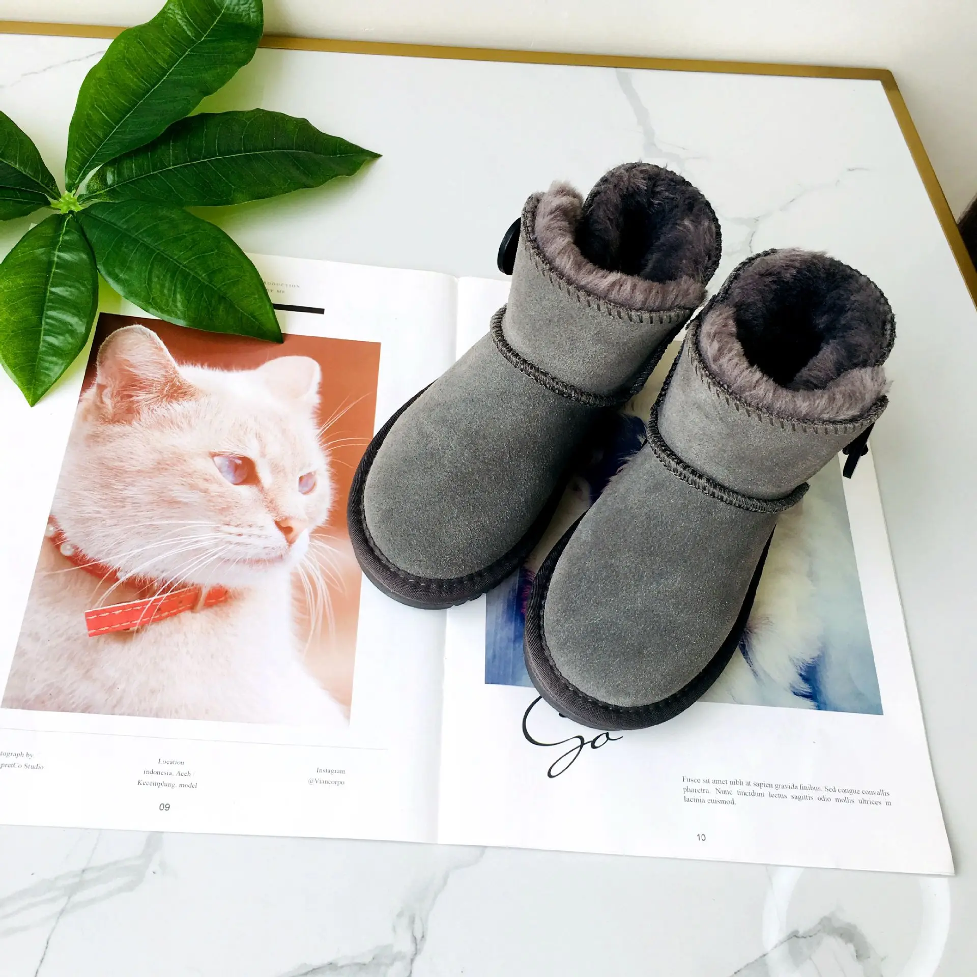 Детские Зимние полуботинки из натуральной кожи; обувь для мальчиков и родителей; утепленная детская обувь; водонепроницаемые ботинки