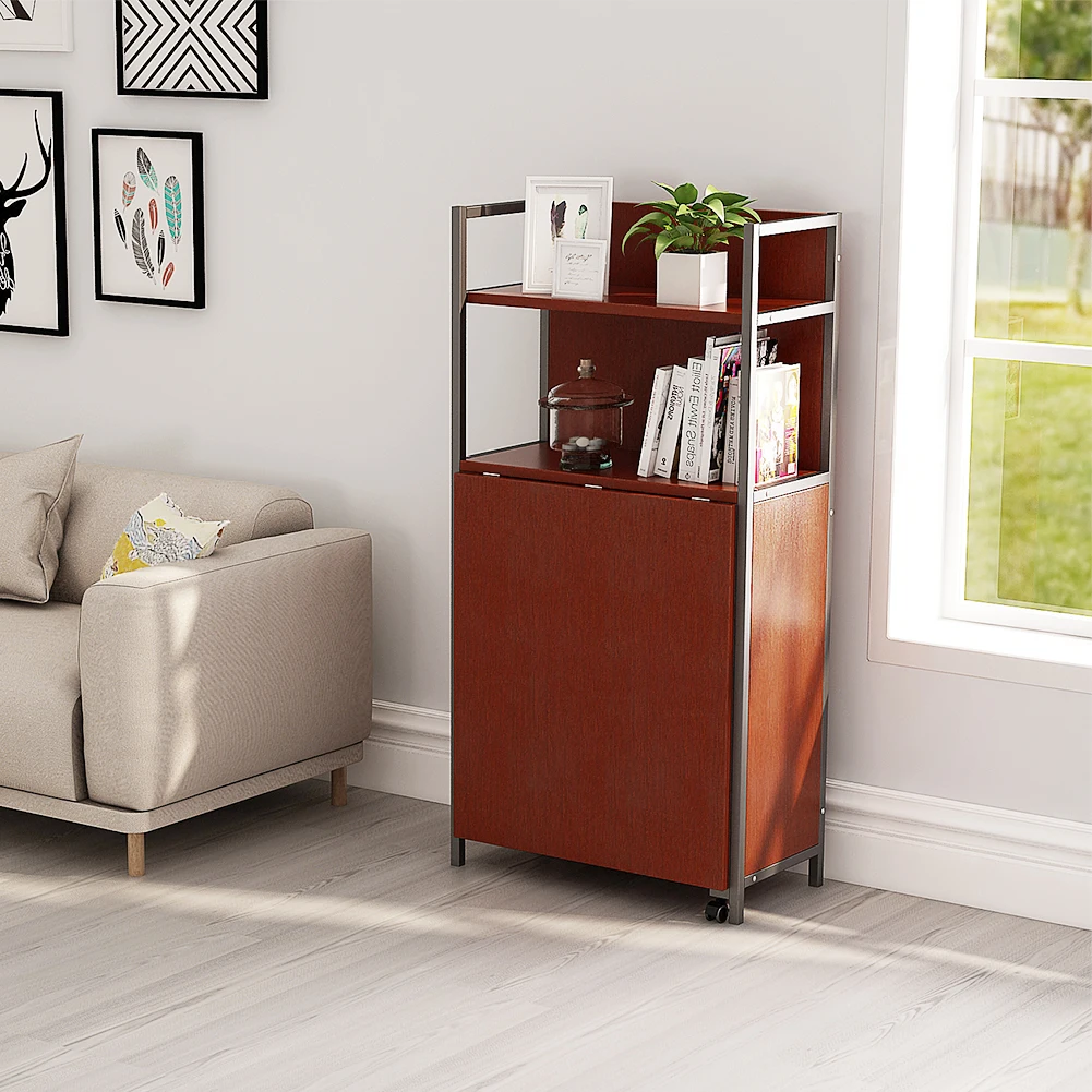 Складной деревянный стол для ноутбука с полкой| |