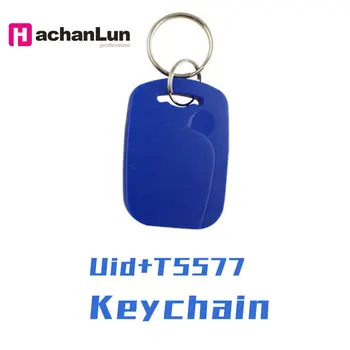 

50PCS RFID smart NFC chip card UID 5577 dual frequency keychain 125KHZ EM4305 13.56MHZ can copy erase the access card repeatedly