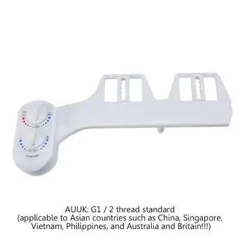 

Bidet Toilet Seat Attachment Hot & Cold Non-Electric Single Nozzle Bidet Sprayer 449C