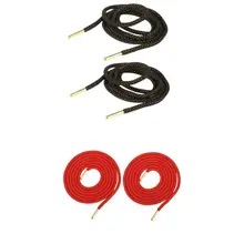 2 пары круглых шнурков с полосками для спортивных ботинок для пеших прогулок Прочные шнурки для обуви для мужчин