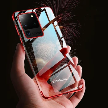 

Luxury Case For Samsung Galaxy S20 Ultra Case Transparent Silicone Shockproof Cover For Samsung Galaxy S20+ S 20 Plus Case Armor