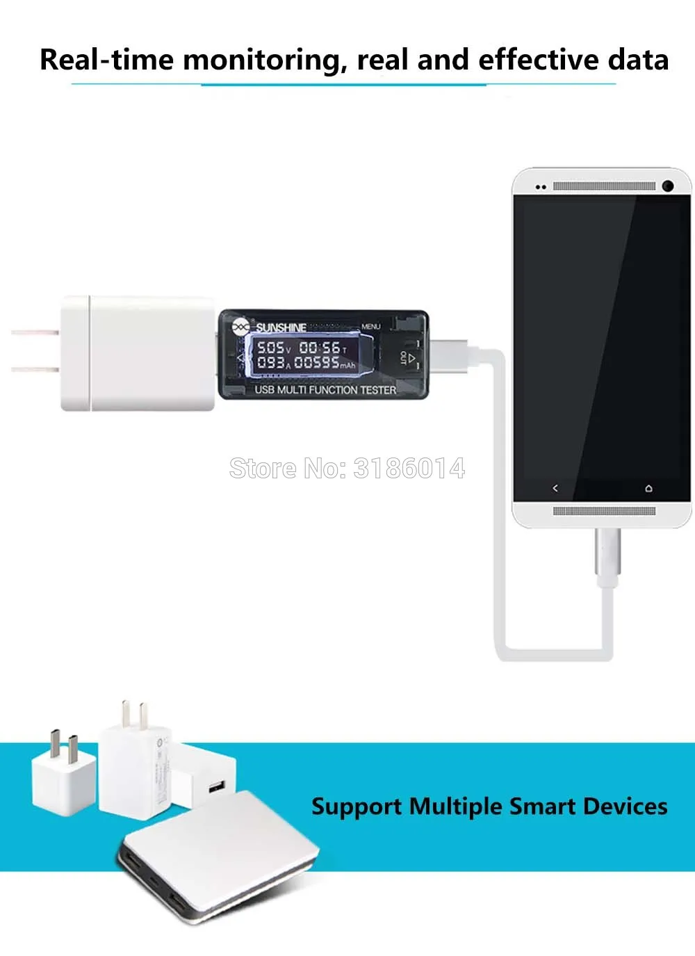 Прибор для проверки емкости зарядного устройства ЖК дисплея QC 4 0 USB зарядное