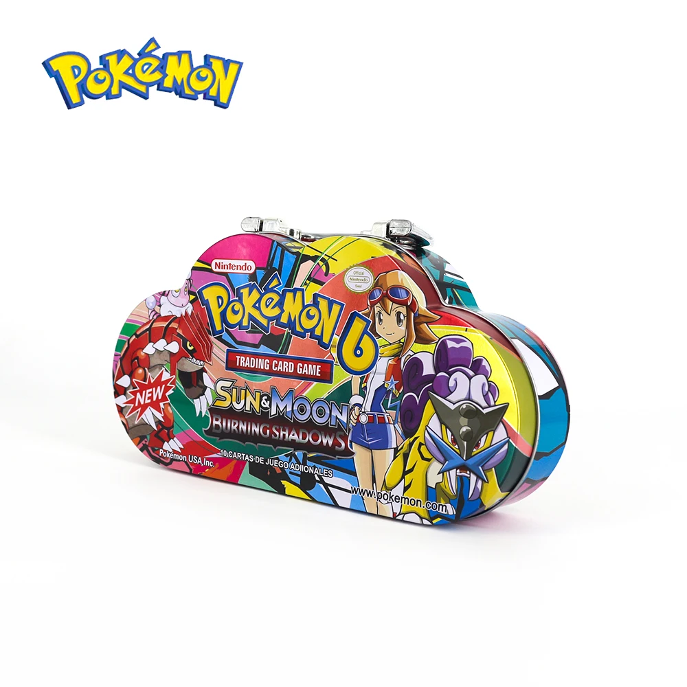 Pokemon GX EX MEGA чехол флэш-карта 3D версия Меч Щит солнце и луна Портативный железный ящик Коллекционная карта подарок детская игрушка