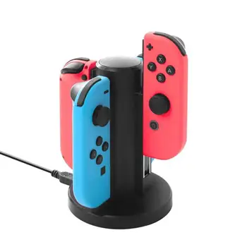 

GloryStar 4 in 1 Charging Dock Storage Station Joy-Con Controllers Handheld Game Console USB Charging Stand for Nintend Switch