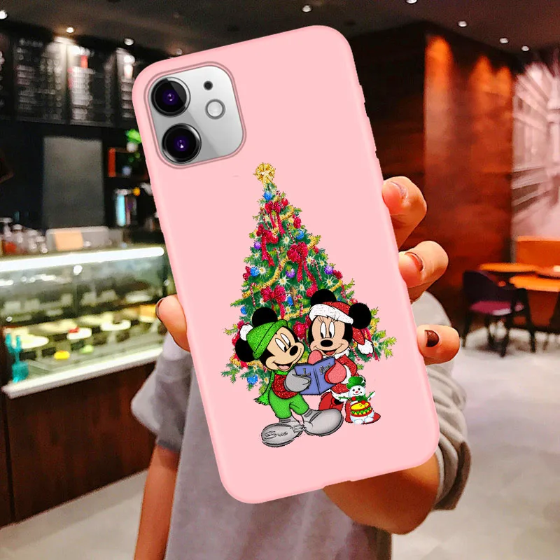Веселый Рождественский чехол Vogue girl для iPhone 11 Pro Max новогодний розовый мягкий чехол для iPhone X 6 6S 7 8 Plus Xs XR XS MAX - Цвет: PINK TPU