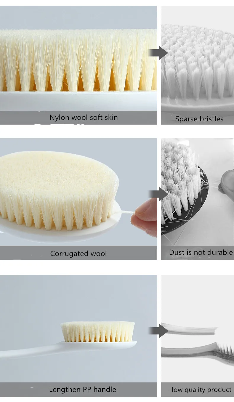 Bathing artifact bath brush long handle soft hair bath bathing bubble not asking for people back bath brush back brush