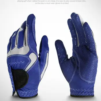 

1pcs Golf Gloves Men's Left Hand Soft Breathable Pure Left Sheepskin Anti-slip Gloves Golf Granules With C3E2