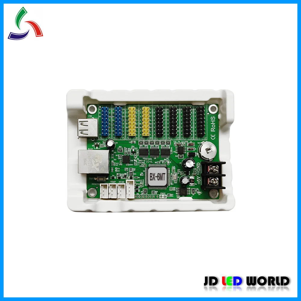 BX-6MT(Replace BX-5MT) RJ45 And USB Port LED Sign Controller Come With 2 Groups HUB75 4 HUB08 HUB12 | Электронные компоненты и