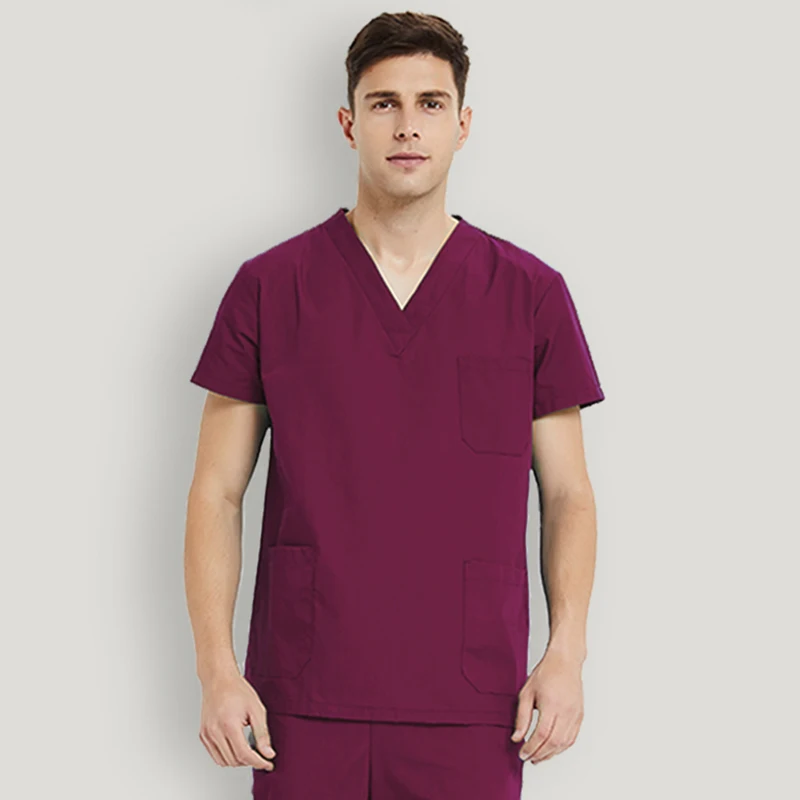 man-Only tops Больничный Доктор Медсестры Топы медицинская хирургическая форма операционная комната аптека Спецодежда форма медсестры одежда медицинская новая - Цвет: man-Only tops