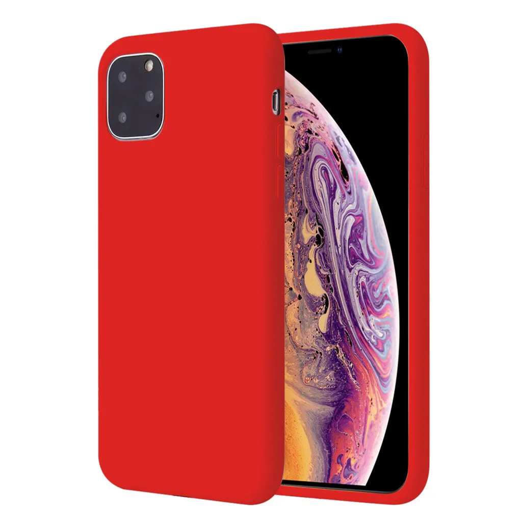 Силиконовый чехол для IPhone 11, чехол для IPhone 11 Pro 11 Pro Max, элегантный толстый противоударный, полная защита кожи Покрытие оболочки 19Sep