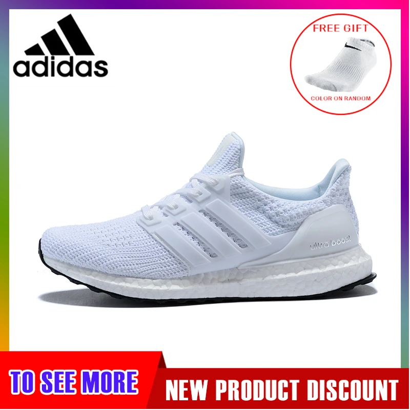 Pаспродажа Официальный Оригинальный Адидас ультра Boost 4,0 UB 4,0 попкорн мужские кроссовки спортивные белые дышащие на шнуровке BB6168