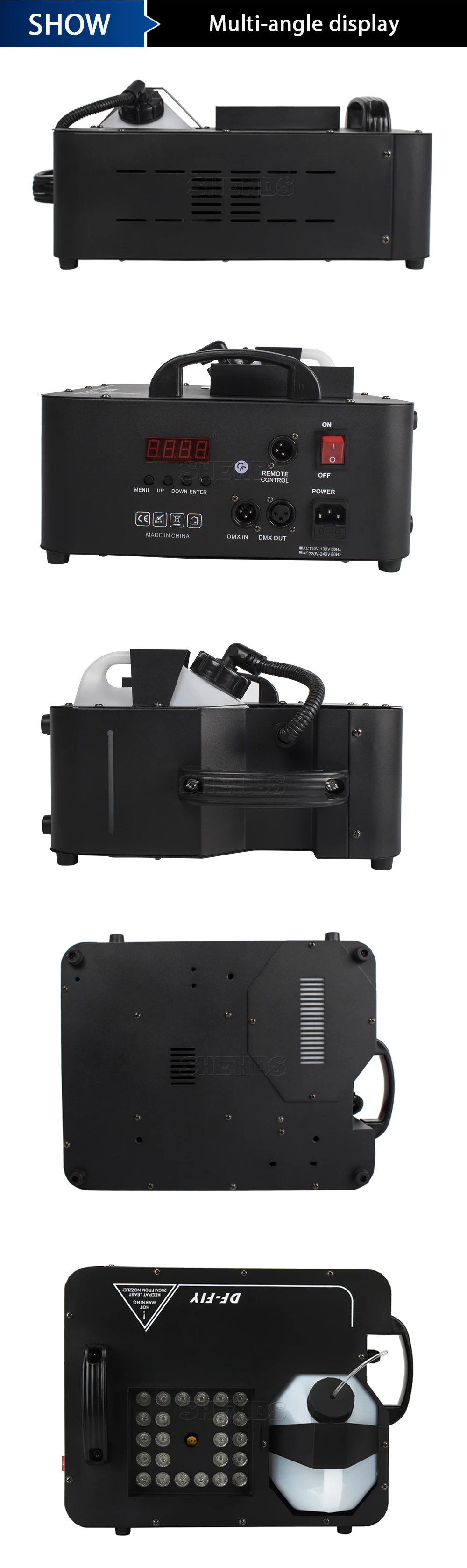 900 Вт дымовая машина RGB 3в1 DJ диско 24x9 Вт 1500 Вт беспроводной пульт дистанционного Fogger эжектор для рождественской вечеринки 400 Вт противотуманная машина DJ сценический эффект